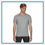 Anvil®  Tri-Blend V-Neck Tee - Embroidered