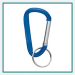 6MM Aluminum Carabiner Key Ring - Laser Engraved