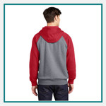 Sport-Tek® Men's Raglan Colorblock Pullover Hooded Sweatshirt - Embroidered