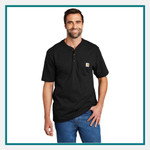 Custom Carhartt Short Sleeve Henley T-Shirts