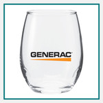 Custom Logo Stemless Wine Glasses