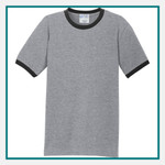 Port & Company Core Cotton Ringer Tee Embroidered Logo Port & Company Core Cotton Ringer Tee Embroidered Logo