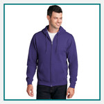 Port & Co™ Core Fleece Full-Zip Hooded Sweatshirt - Embroidered Port & Co™ Core Fleece Full-Zip Hooded Sweatshirt - Embroidered