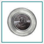 MATCH Pewter Lombardia Round Frame, Small - Engraved