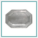 MATCH Pewter Octagonal Tray For Tureen - Engraved