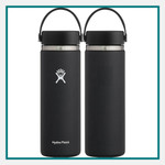 Hydro Flask 20 oz Wide Mouth Bottle Engraved Logo