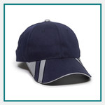 Outdoor Cap 6-Panel Reflective Fabric Accents - Embroidered