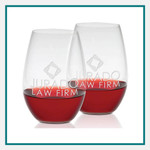 Riedel 21.75 oz Shiraz Stemless Set Engraved