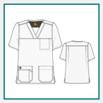 Customized Carhartt Ripstop Multi Pocket Scrub Top