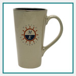 18 Oz. Serenity Cafe Mug Ceramic Custom Logo