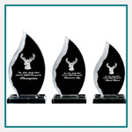 Origins Large Acrylic Flame Award Trophy Engraved