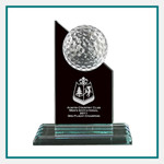 Origins Small Crystal Golf Ball Trophy Engraved Logo