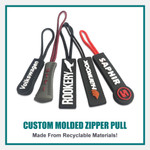 Custom Molded Zipper Pulls