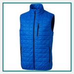 Cutter & Buck Men's Big Tall Rainier PrimaLoft® Eco Insulated Full Zip Puffer Vest - Embroidered