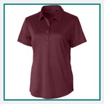 Cutter & Buck Prospect Textured Stretch Polo Embroidered Logo