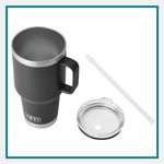 YETI® Rambler 35 Oz Travel Mug w/ Straw Lid - Laser Engraved