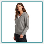 Nike Ladies' Club Fleece Non Crested Full Zip Hoodie - Embroidered