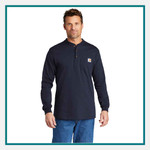 Custom Carhartt Long Sleeve Henley T-Shirts