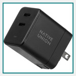 Native Union Fast GaN PD 35W Charger w/ 2 USB-C Ports Custom Logo