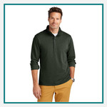 Brooks Brothers Mid-Layer Stretch 1/2-Button Custom Embroidered