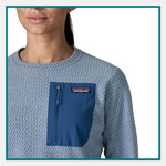 Patagonia Embroidered R1 Air Fleece Crewneck Pullover