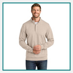 TravisMathew Ocean Villa Quarter Zip Pullover Corporate Logo TravisMathew Ocean Villa Quarter Zip Pullover Corporate Logo