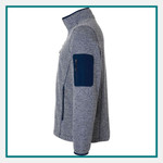 North End Jasper Jacquard Fleece Jacket Embroidered North End Jasper Jacquard Fleece Jacket Embroidered