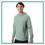 North End Embroidered Spirit Textured Hooded Pullover North End Embroidered Spirit Textured Hooded Pullover
