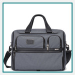 TUMI Alpha X Expandable Organizer Laptop Brief Custom Logo