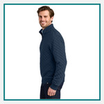 Brooks Brothers® Men's Diamond Quilt 1/4-Zip - Embroidered