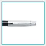 Sheaffer 300 Glossy Black and Chrome Rollerball Pen Custom Logo