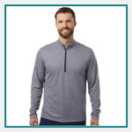 Adidas Space Dyed Quarter-Zip Pullover with Custom Logo