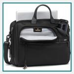 TUMI Alpha Large 17" Briefcase Corporate Logo