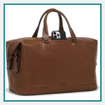 TUMI Harrison Nelson Leather Duffel Debossed