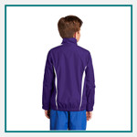 Sport Tek Youth Colorblock Raglan Jacket Custom Logo