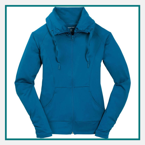 Sport Tek Sport Wick Stretch Full Zip Embroidered Logo
