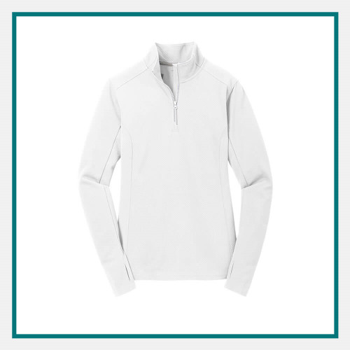 Sport Tek Textured Quarter Zip Pullover Embroidered Logo