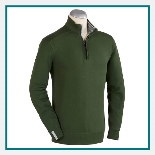 Bobby Jones Leaderboard Pima Cotton Quarter-Zip Pullover - Embroidered