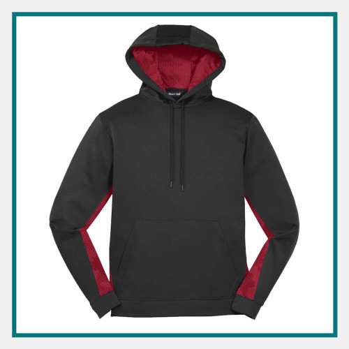 Sport-Tek® Men's Sport-Wick® CamoHex Fleece Colorblock Hooded Pullover - Embroidered