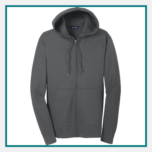 Sport-Tek Sport-Wick Fleece Full-Zip Hooded Jacket Embroidered Logo Sport-Tek Sport-Wick Fleece Full-Zip Hooded Jacket Embroidered Logo