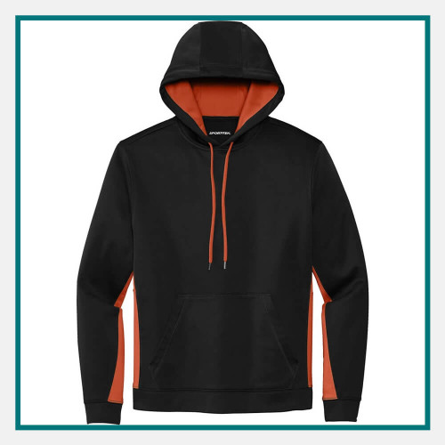 Sport-Tek Fleece Colorblock Hooded Pullover Embroidered Logo Sport-Tek Fleece Colorblock Hooded Pullover Embroidered Logo