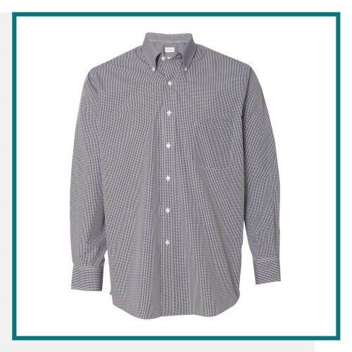 Van Heusen Men's Gingham Check Shirt - Embroidered