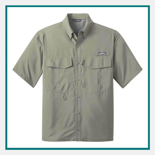 Eddie Bauer® Men's Short Sleeve Performance Fishing Shirt - Embroidered