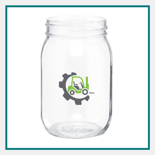 16 Oz Mason Jar Custom Logo