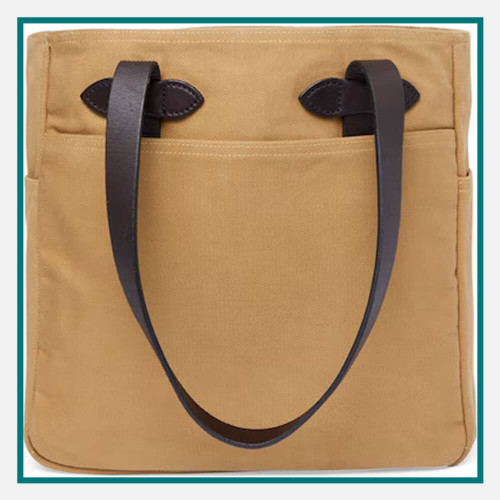 Filson Rugged Tote Bag Embroidered Logo