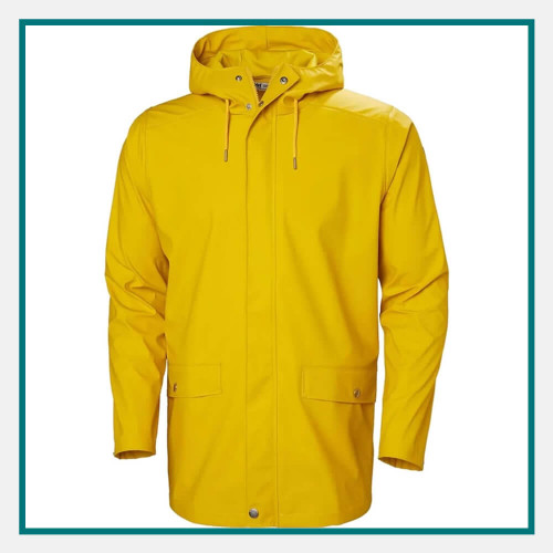 Helly Hansen Moss Rain Coat Custom Embroidery