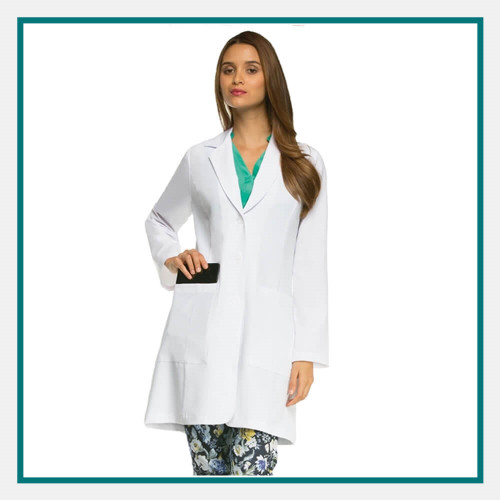 Grey's Anatomy™ Ladies' 35" Inch 3-Pocket Lab Coat - Embroidered