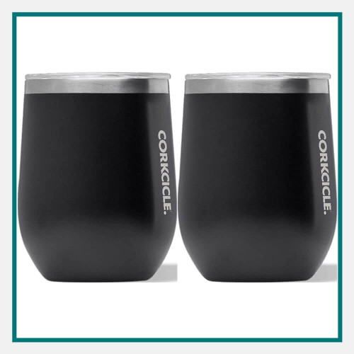 Corkcicle Classic Stemless Engraved Logo