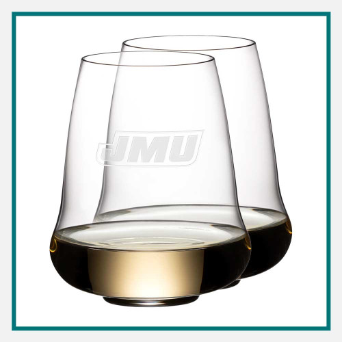 Riedel Stemless Riesling - Set of 2 Engraved