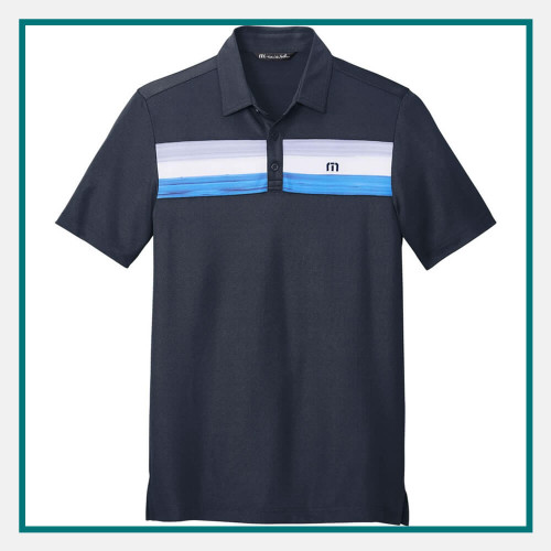TravisMathew Cabana Chest Stripe Polo Custom Embroidery